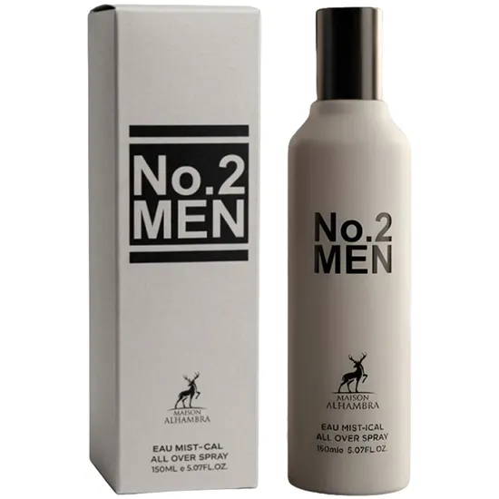 Água Corporal Maison Alhambra Número 2 Men - Eau Mystic - Masculino - 150ml