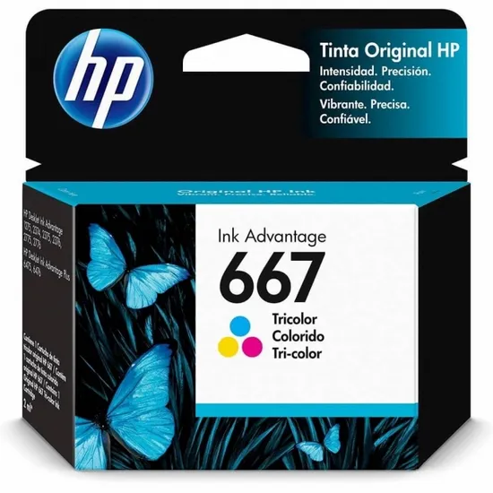 Cartucho HP Colorido 3YM78AL 667