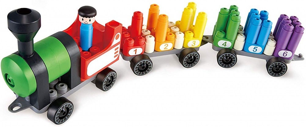 Trem de Contagem Arco-Íris Poly-M 760022 (63 Peças)