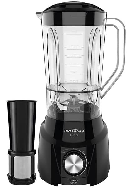Liquidificador Britânia Turbo BLQ970 de 4 Velocidades 900W (220V/60Hz)