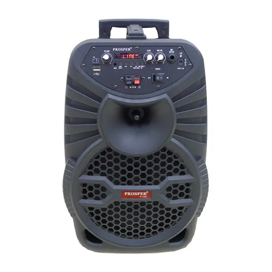 Caixa de Som Prosper -P1081 - 20,32 Centímetros - Microfone - Bluetooth