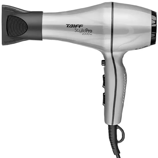 Secador de Cabelo Taiff Style Pro 2.000 Watts 127V ~ 50/60 Hz - Cinza/Preto