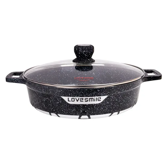 Panela Soup Love Stick 36 cm Revestimento Granito Preto