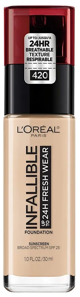Base Líquida L'Oréal Infallible Fresh Wear 420 True Beige - 30mL