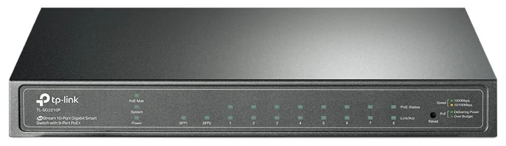 Hub Switch TP-Link TL-SG2210P JetStream 8 Portas Gigabit PoE+ 2× SFP 10/100/1000Mbps