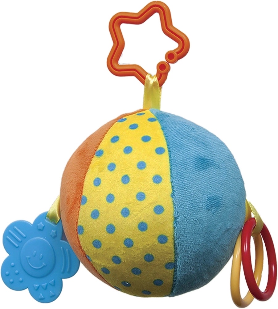 Bola de peluche con mordedor Buba 6681