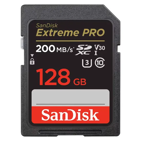 Cartão de Memória SD Sandisk Extreme Pro 128GB 200MBS - SDSDXXD-128G-GN4IN