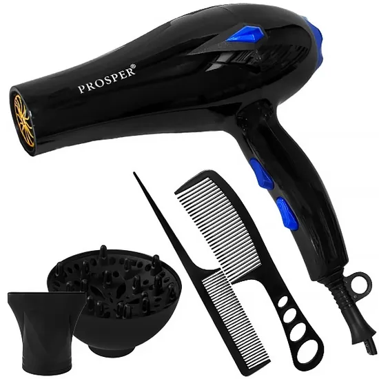Secador de Cabelo Prosper P-6602 2800 Watts 110V ~ 60Hz - Preto e Azul