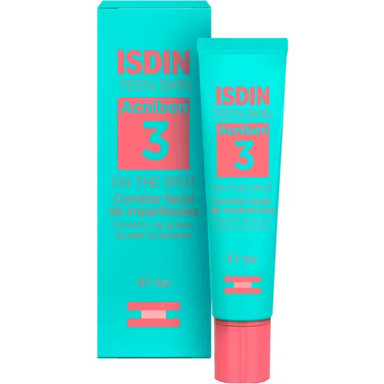 Gel Secativo para Espinhas Isdin Teen Skin Acniben 3 On The Spot - 15ML