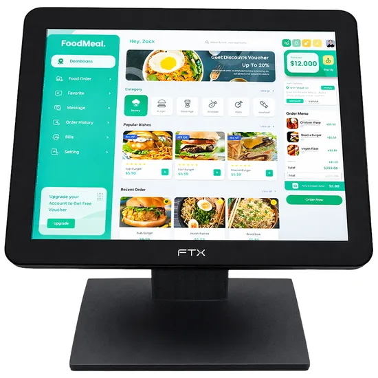 Monitor Capacitivo FTX MT17V1 - SXGA - VGA/HDMI - Touchscreen - 17