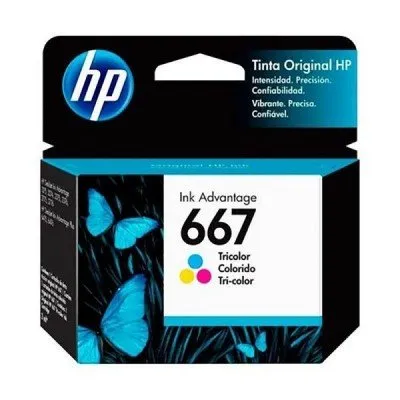 Cartucho HP 667 3YM78AL Color sem Garantia (2775) 2ML