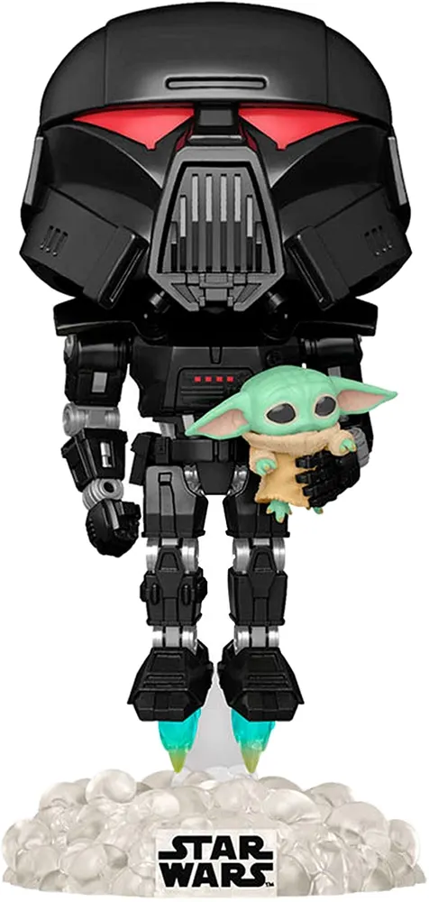 Boneco Dark Trooper com Grogu - Star Wars Funko POP! 488