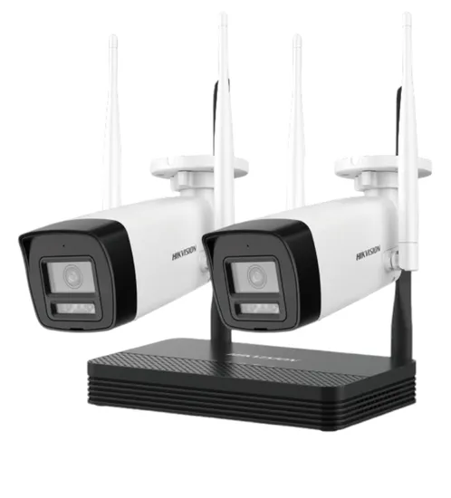 Kit de NVS Wifi IP Hikvision com 2 Câmeras Bullet 4MP + NVR NKS424W0H