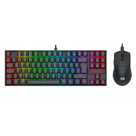 Kit Gamer Redragon Teclado K552RGB-SP + Mouse M724 - S145-SP