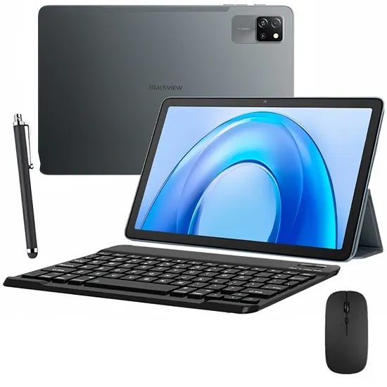 Tablet Blackview Tab 60 Pro 4G 128GB/8GB Ram de 10,1" 8MP/5MP + Teclado Inglês + Capa Preta
