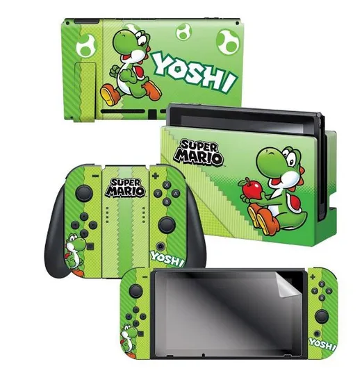 Adesivo para Nintendo Switch Super Mario Yoshi Ovo 023788 com 3 Adesivos
