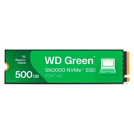 SSD M.2 Western Digital WD Green SN3000 500GB Nvme PCI-Exp GEN4 - WDS500G4G0E