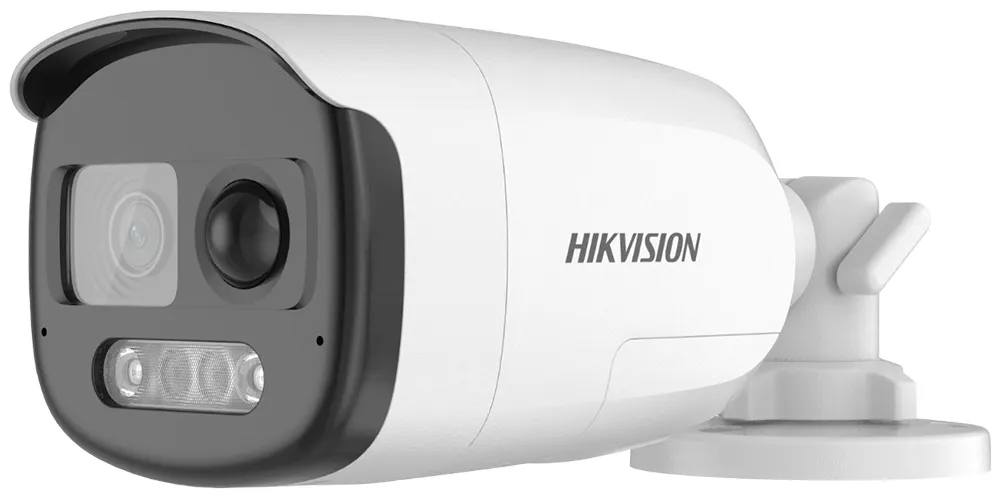Câmera de Segurança CCTV Hikvision DS-2CE12DF3T-PIRXOS 2.8mm 1080P ColorVu Áudio Bullet