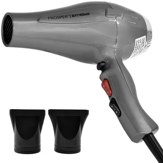 Secador de cabelo Prosper Pop Extreme P-7900 8.000 Watts 220 - 240 V ~ 50/60 Hz - Cinza/Prata