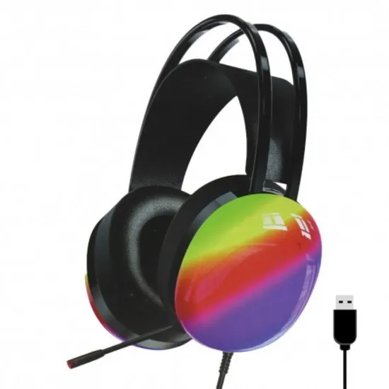 Fone de Ouvido Satellite AE-303 Gamer RGB Fone/Mic