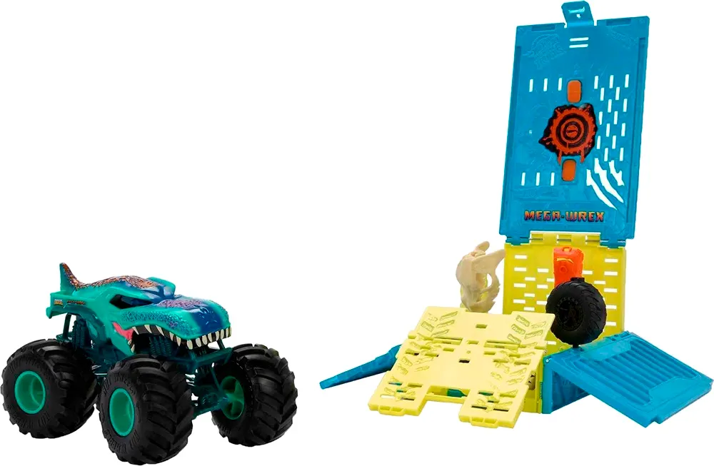 Jogo Desafiante Giratório Hot Wheels Monster Trucks Arena Smashers - Mattel HNB93