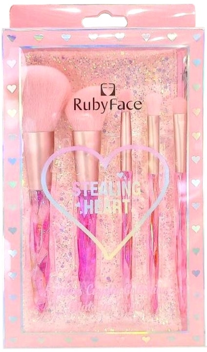 Kit Pincel Ruby Face Stealing Heart - Y21833 (5 Peças)