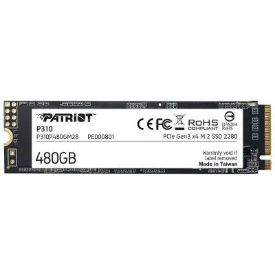 Disco SSD M.2 480GB Patriot Nvme PCI-Exp P310P480GM28