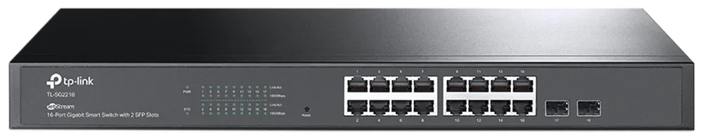 Hub Switch TP-Link JetStream TL-SG2218 16 Portas e 2 Slots SFP
