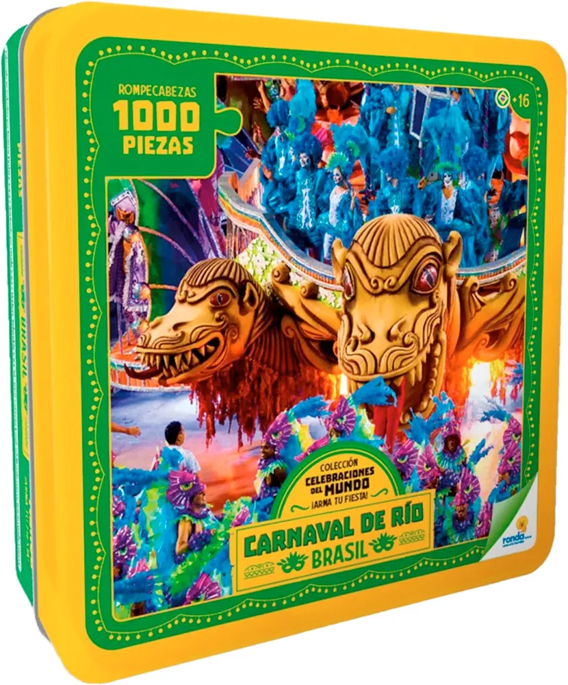 Quebra-Cabeça Carnaval do Rio - Rodada Coleção Obras de Arte 12399 (1.000 peças)