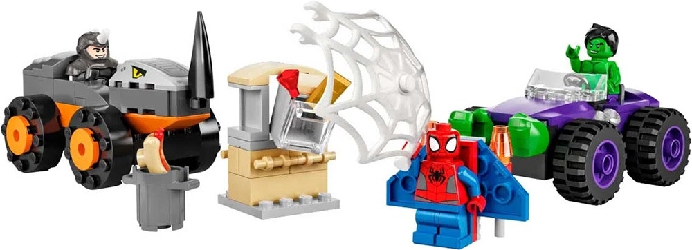 Jogo Lego Marvel Hulk Vs Rhino Truck Showdown - 10782 (110 Peças)
