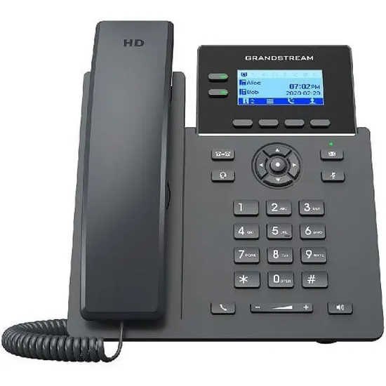 Telefone IP Grandstream GRP2602G 2 Linhas - Cinza/Preto