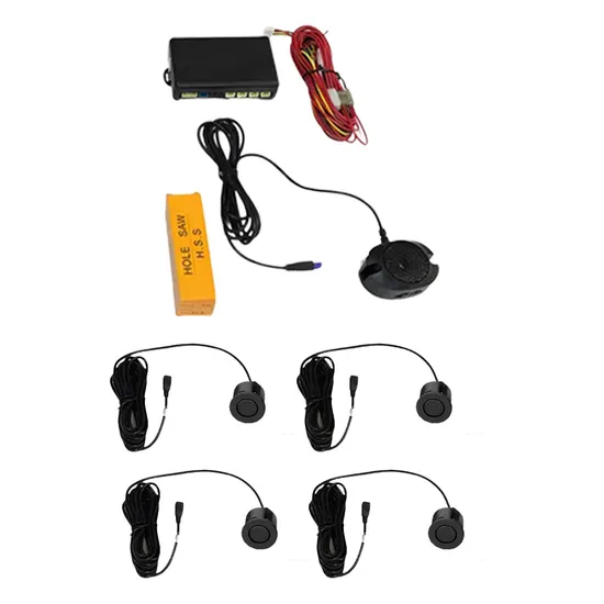 Sensor de Estacionamento Motor One CRS8500F - para Carro - 4 Peças - Frontal - Preto Fosco
