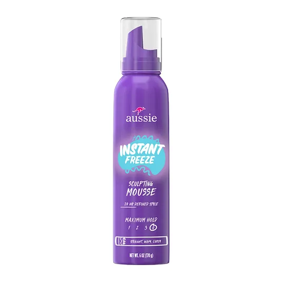 Mousse para Cabelo Aussie Instant Freeze Máxima Fixação 170g