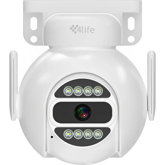 Câmera de Vigilância IP 4LIFE FLD8G 2.5K 4MP Wifi - Branco