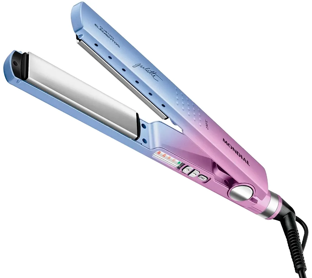 Chapinha de Cabelo Mondial Qu4tro Elementos by Juliette P-JU-03 55W Bivolt 60Hz - Azul