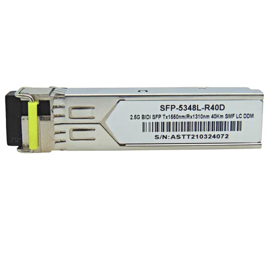 Cabo F. M SFP 2.5G 40KM Bidi LC DDM TX1550-RX1310NM 5348L-R40D