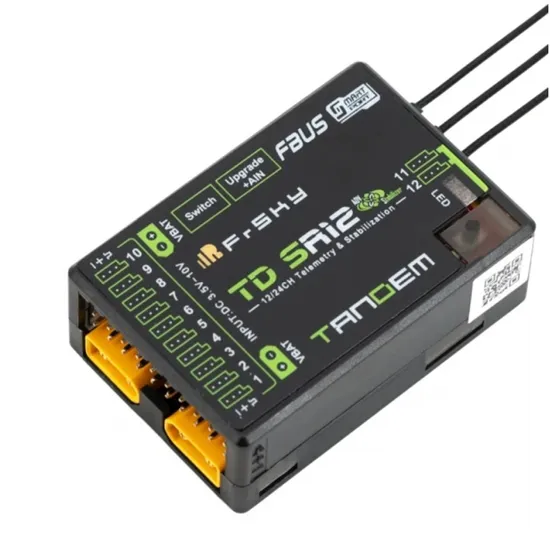 Receptor FRSKY 12CH TD SR12 Banda Dupla 900MHZ Tandem