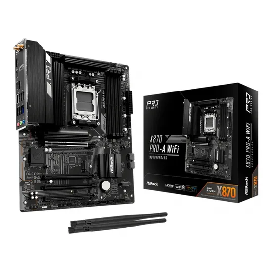 Placa-Mãe AMD AM5 Asrock X870 Pro-A Wifi/DDR5/HDMI/M.2