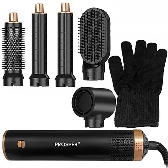 Escova Elétrica Prosper P-1126 com 1.300 Watts 220 - 240V ~ 50/60 HZ - Preta/Dourado