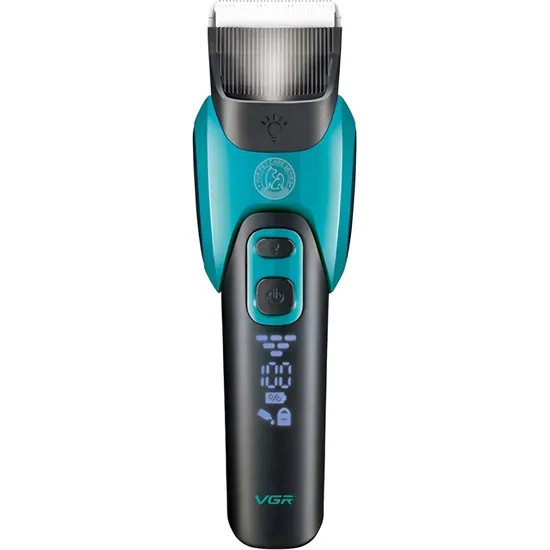 Cortador de Pelos para Animais de Estimação VGR V-208 6 em 1 - Preto/Verde