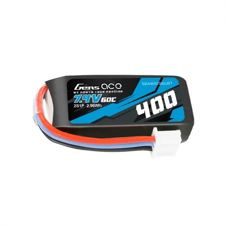 Bateria Gens Ace 7.4V 400mAh 60C 2S JST-XHR