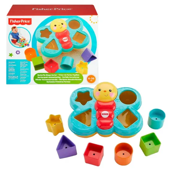 Jogo Didático Borboleta Descobre Formas Mattel CDC22
