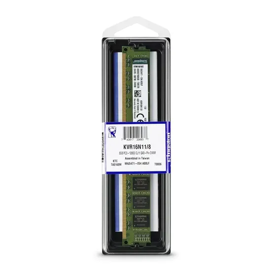Memória RAM Kingston 8GB DDR3 1600MHZ - KVR16N11/8WP