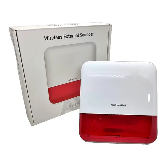 Sirene de Alarme Externa WiFi para Incêndio Hikvision DS-PS1-e-WB PY