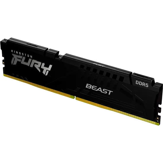 Memória RAM Kingston DDR5 16GB 5600MHZ Preto Fury Beast - KF556C40BB-16