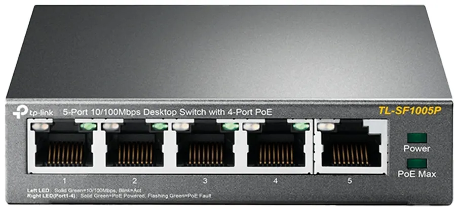 Hub Switch TP-Link 5 Portas TL-SF1005P 10/100