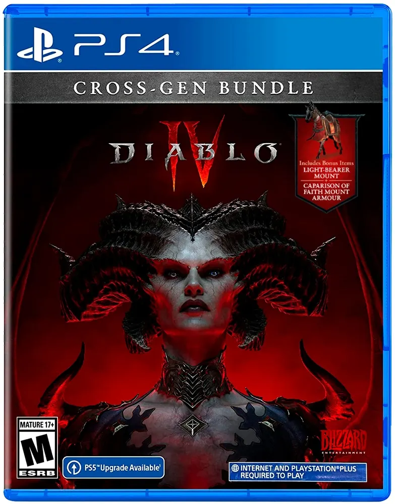 Jogo Diablo IV Cross Gen Edição para PS4