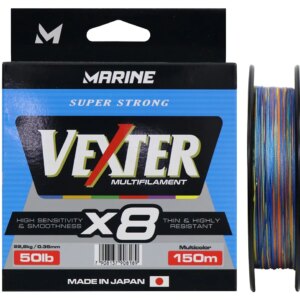 Carretilha Multifilamento Marine Sports Vexter X8 Multicolor 0.35mm 50lb 150m