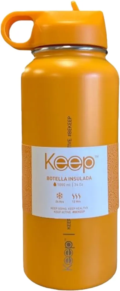 Garrafa Térmica Keep Isolada 1.000mL - Laranja