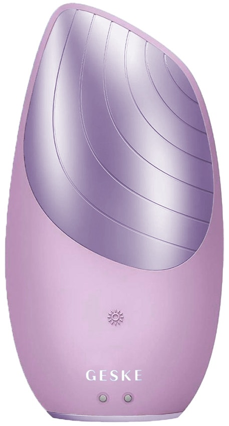 Escova de Limpeza Facial GESKE Sonic Thermo Facial Brush 6 em 1 - Rosa